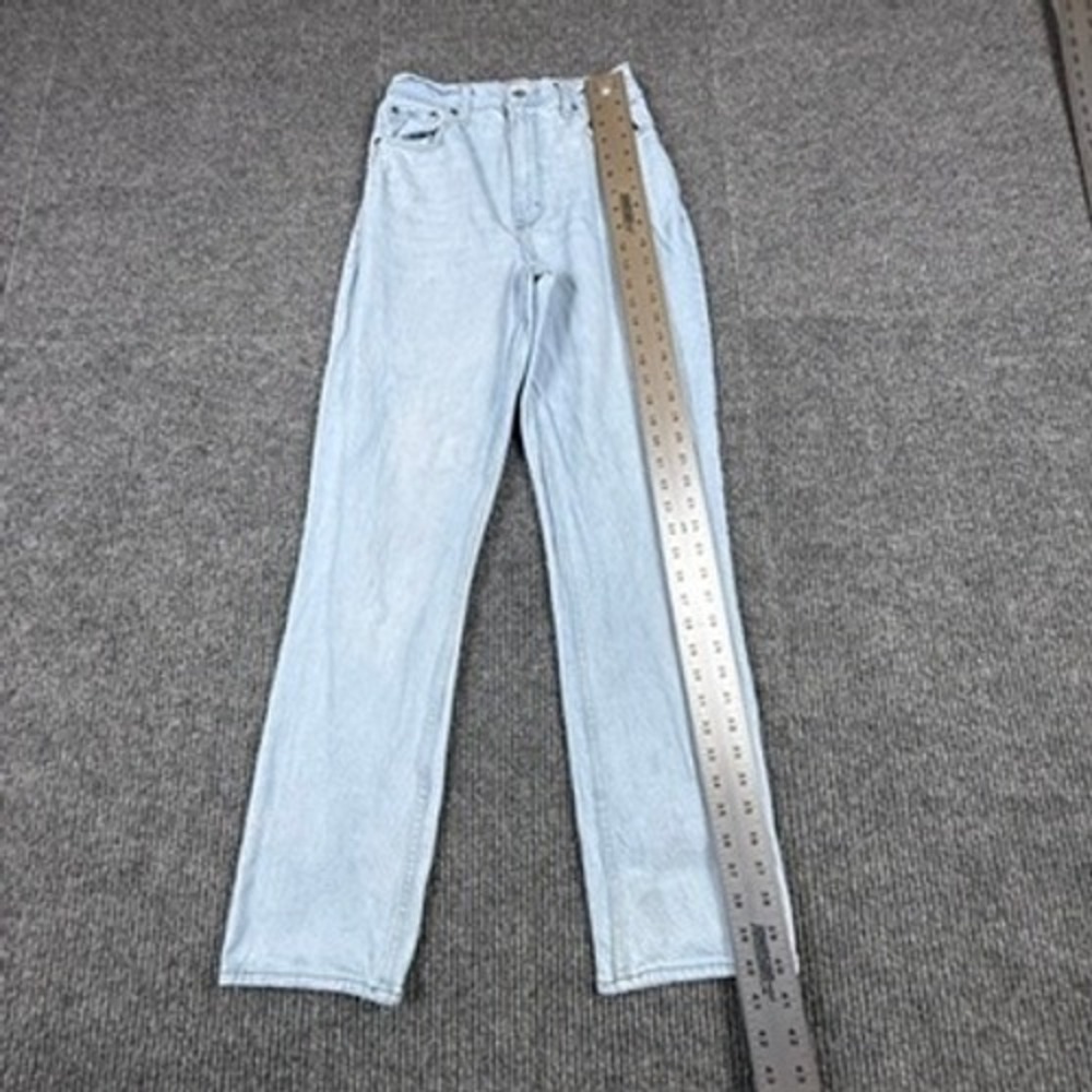Abercrombie&Fitch Curve Love 90s Straight Ultra High Rise Jean Light Wash 27/4R - Picture 10 of 13
